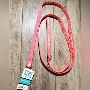 New Martha Stewart pink floral & hearts 6 ft. Dog leash